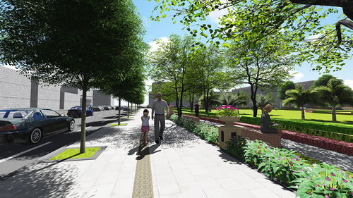 廣場園林景觀設計的效果圖解析 美學與功能的融合